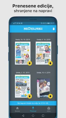 Nedeljski android App screenshot 7